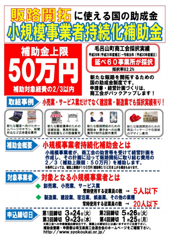 事業 小 補助 規模 事業 者 金 持続 主 個人 化